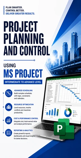 Advanced Microsoft Project schedule and reporting dashboard